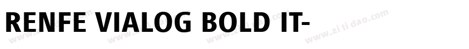 RENFE VIALOG BOLD IT字体转换